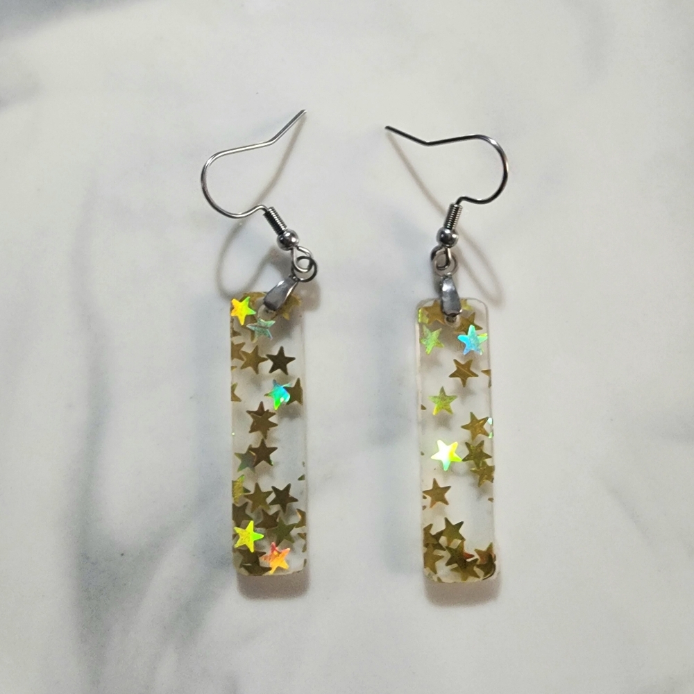 Starlight Flicker Acrylic Drop Earrings